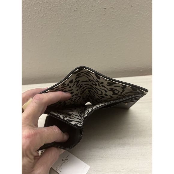 Jessica Simpson Small Fran Center Divider Wallet Color Meteorite/Black NEW - Picture 13 of 15